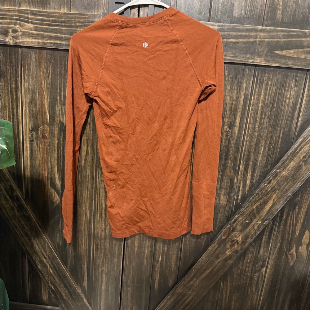 Rust Long Swiftly Tech Top - Picture 3 of 4